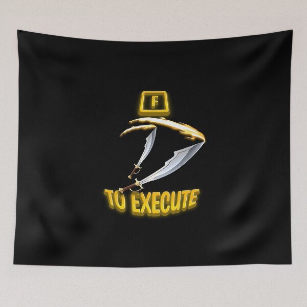 Item preview,  "F To Execute" - Hannah Kit Design - Bedwars (Golden) designed and sold by TyxShop.
