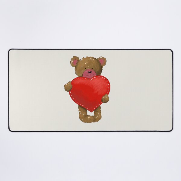Item preview, Cute Teddy Bear with Heart. Watercolor teddy bear love designed and sold by Zenalia.