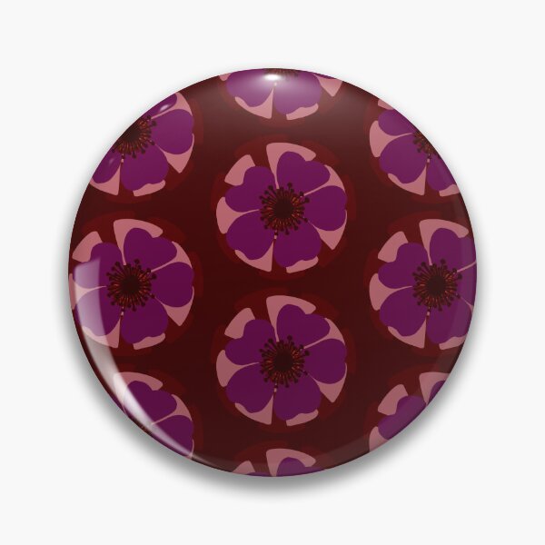 Item preview, Retro monochromatic floral pattern. designed and sold by Meteryards.