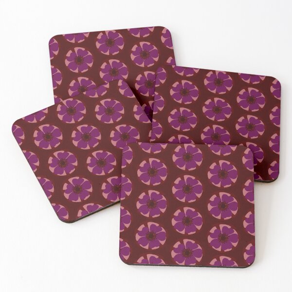 Item preview, Retro monochromatic floral pattern. designed and sold by Meteryards.