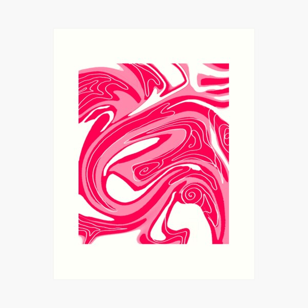 Item preview, Pink and red liquid design designed and sold by Nikunicka.