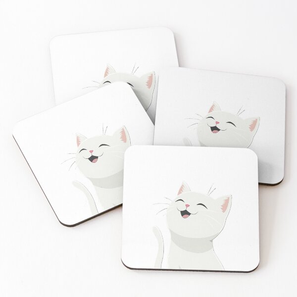 Item preview, White Cat Sticker. designed and sold by SUB Q.