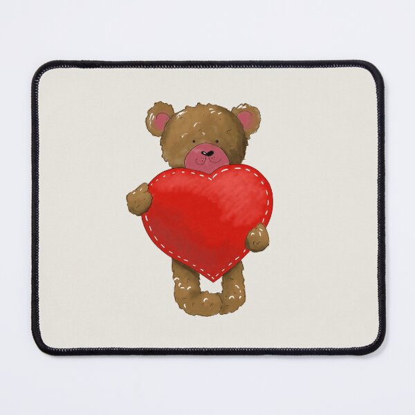 Item preview, Cute Teddy Bear with Heart. Watercolor teddy bear love designed and sold by Zenalia.