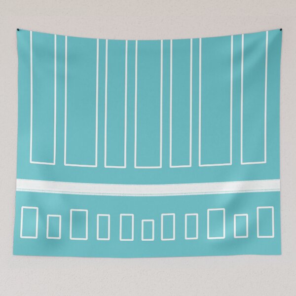 Item preview, Urban Minimalist Teal & White designed and sold by CarlaBaremb.