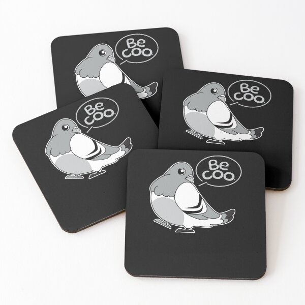 Item preview, Be Coo Whimsical Pun Gift for Bird Lovers Pigeon  designed and sold by The Junto Shop.