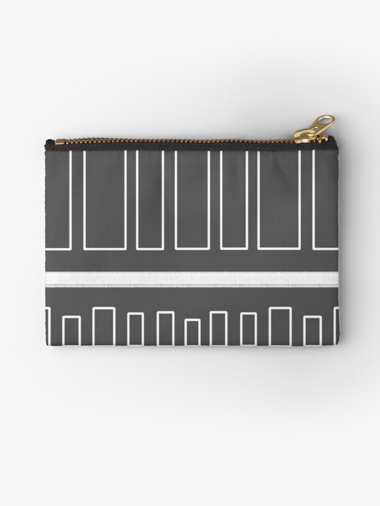 Thumbnail 1 of 4, Zipper Pouch, Urban Minimalist Gray & White designed and sold by CarlaBaremb.