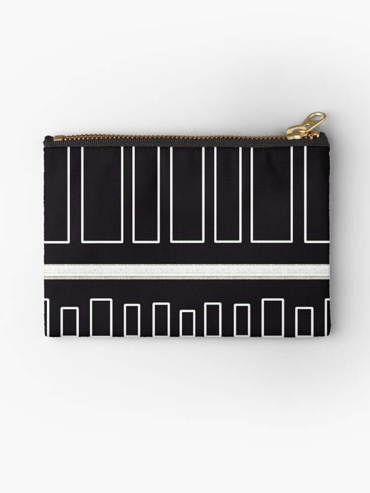 Thumbnail 1 of 4, Zipper Pouch, Urban Minimalist Black & White designed and sold by CarlaBaremb.