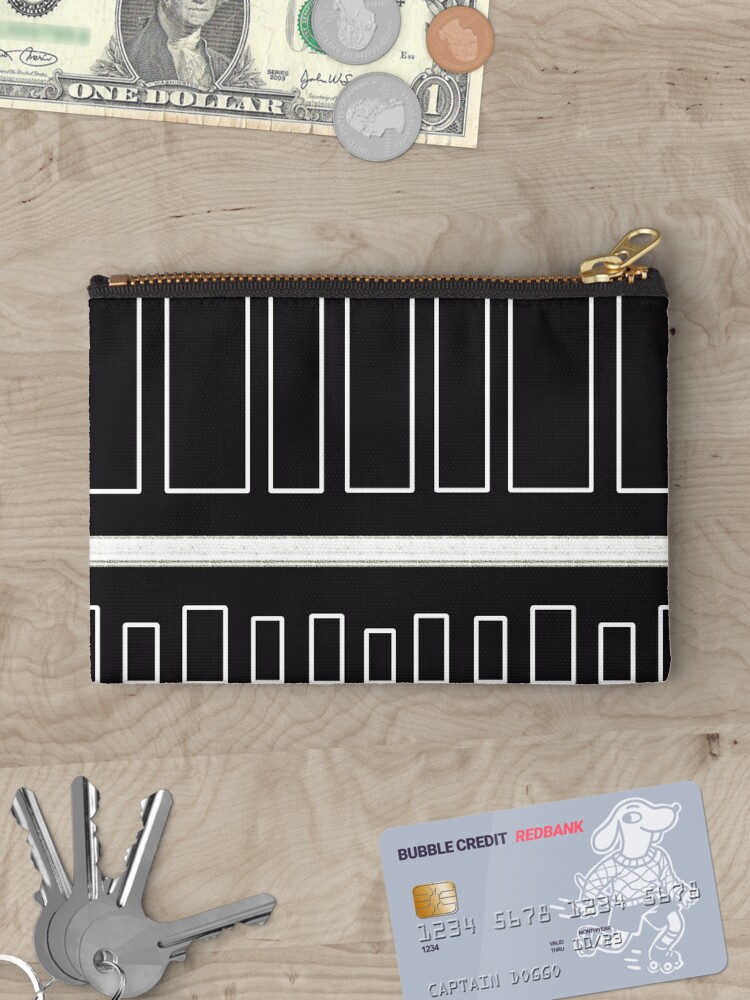 Thumbnail 3 of 4, Zipper Pouch, Urban Minimalist Black & White designed and sold by CarlaBaremb.