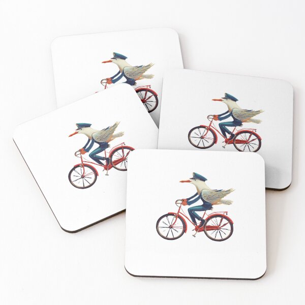 Item preview, Seagull on a Bicycle  animation  designed and sold by VibeStyleShop.