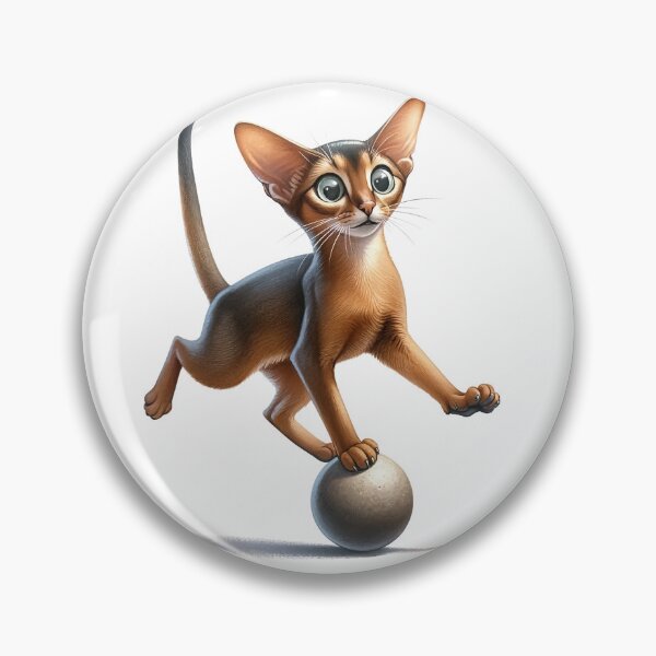Item preview, Abyssinian Cat Balancing Act - Funny Cat designed and sold by vogocom.