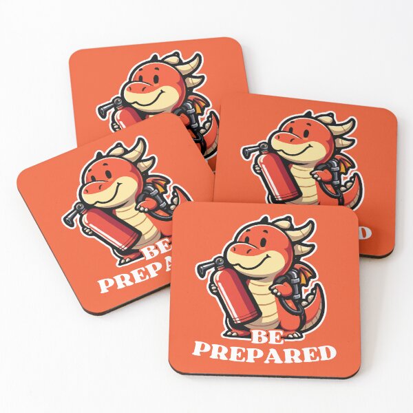 Item preview, Be Prepared | Funny Cute Baby Dragon Firefighter designed and sold by McThingummy.