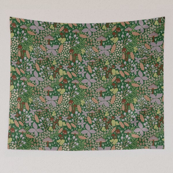 Item preview, Mushroom Forest dark green designed and sold by Promagine.