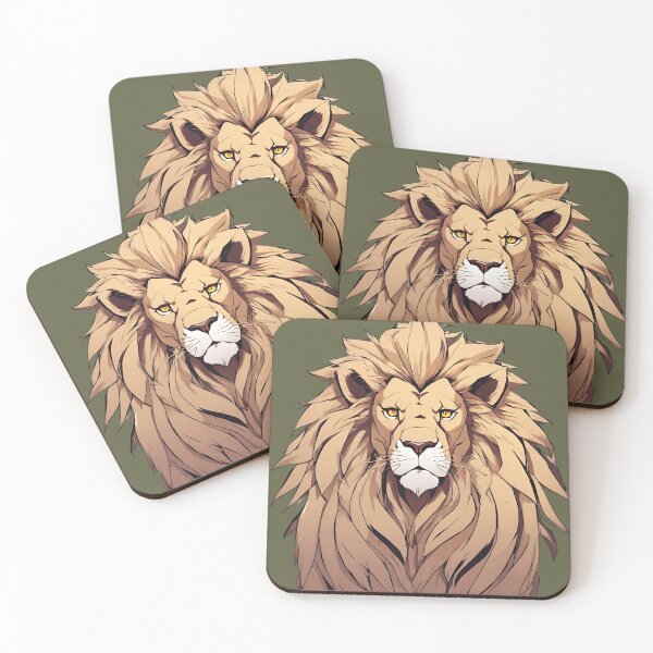 Item preview, Anime-Style Majestic Lion designed and sold by MollyPetDesigns.