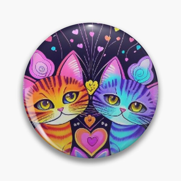 Item preview, Cute Cats Hearts Balloons and Flowers designed and sold by TheDarkWardrobe.
