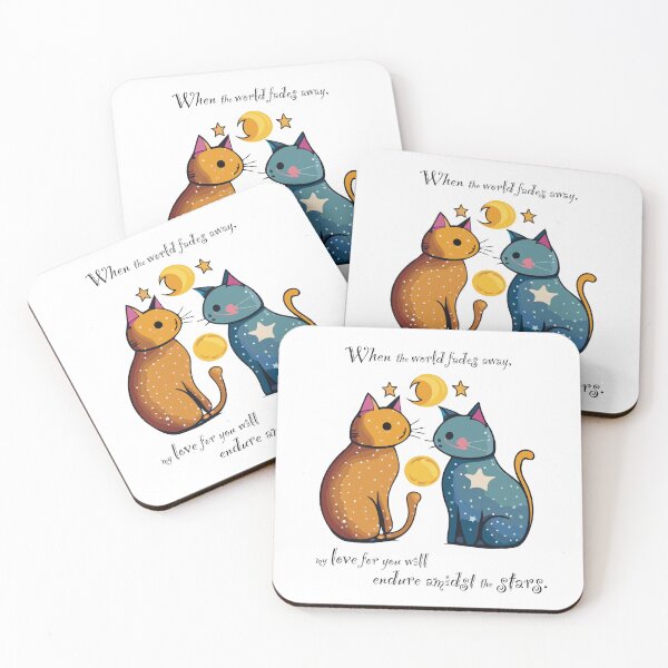 Item preview, Cosmic Cats In Love designed and sold by Squiddlediddle.