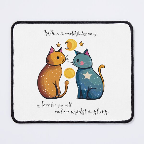 Item preview, Cosmic Cats In Love designed and sold by Squiddlediddle.