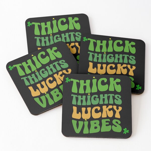 Item preview,  Thick Thighs and Lucky Vibes St Patrick's Day  designed and sold by ShopSmart213.