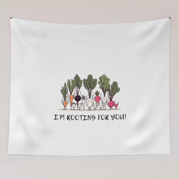 Item preview, I'm Rooting For You! Funny Gifts For Gardener or Vegetable Lovers designed and sold by Klaudia Kruk.