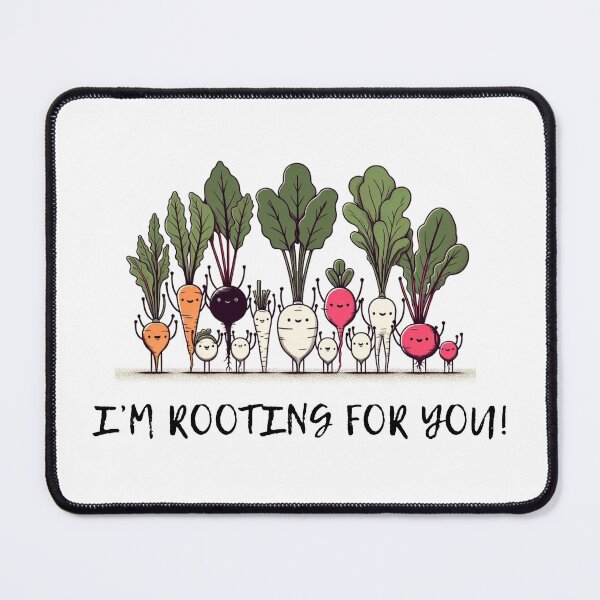 Item preview, I'm Rooting For You! Funny Gifts For Gardener or Vegetable Lovers designed and sold by Klaudia Kruk.