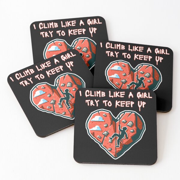 Item preview, I Climb Like A Girl try to keep up Climbers Girls Gift Mountain Lover Gift  designed and sold by SlocifieShop.