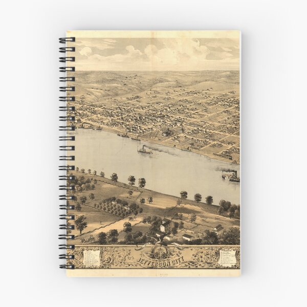 Item preview, Jefferson City, Missouri (1869) designed and sold by allhistory.