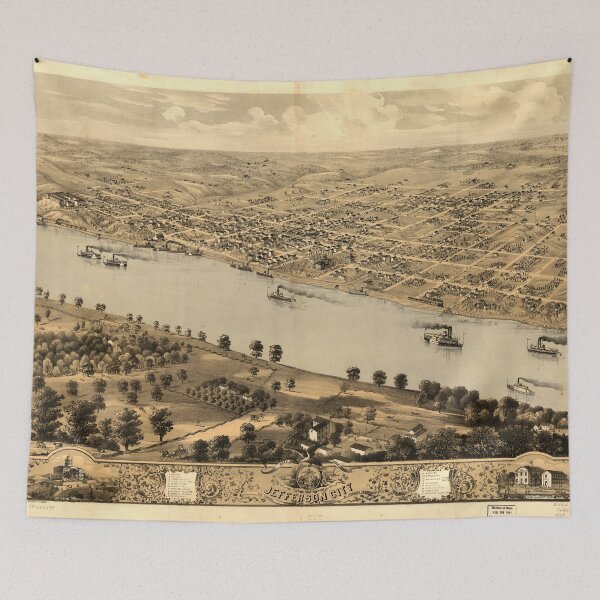 Item preview, Jefferson City, Missouri (1869) designed and sold by allhistory.