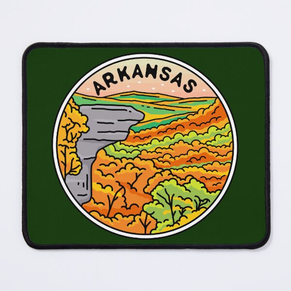Item preview, Arkansas | AK Illustrated Badge | Retro Vintage | Nature designed and sold by AtlasCreativeCo.
