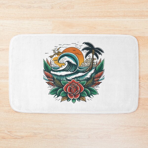 Item preview, Bold Lines, Island Vibes: Tropical Tattoo Tee designed and sold by artistmagicshop.