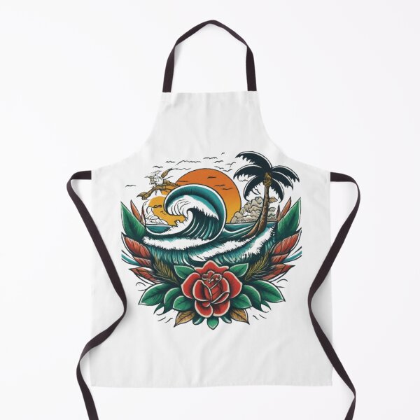 Item preview, Bold Lines, Island Vibes: Tropical Tattoo Tee designed and sold by artistmagicshop.