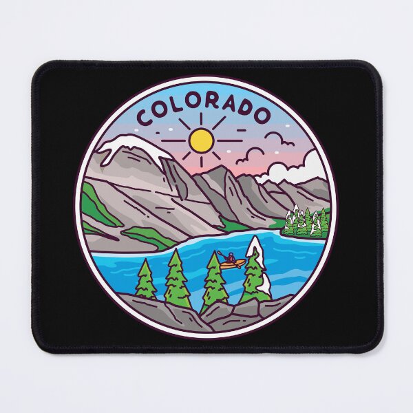 Item preview, Colorado | CO Illustrated Badge | Retro Vintage | Nature designed and sold by AtlasCreativeCo.