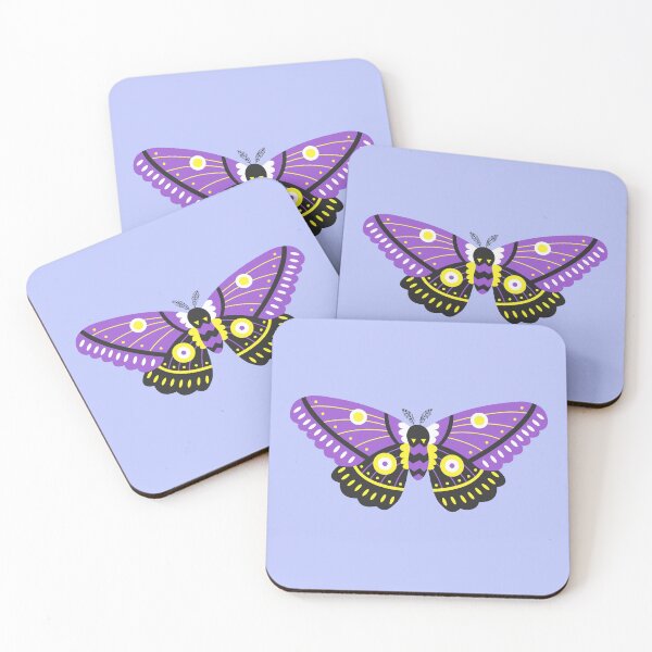 Item preview, Non-Binary Moth designed and sold by PeachyLitchi.