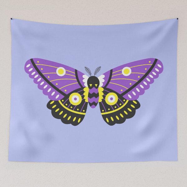 Item preview, Non-Binary Moth designed and sold by PeachyLitchi.