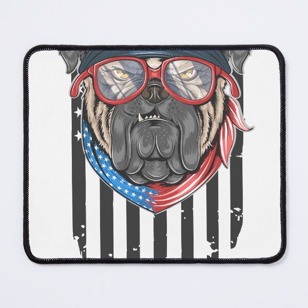 Item preview, Buldog USA, Dog on flag designed and sold by dmtdc.