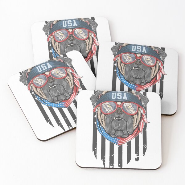 Item preview, Buldog USA, Dog on flag designed and sold by dmtdc.