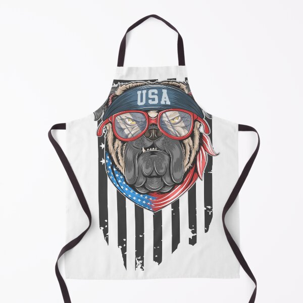Item preview, Buldog USA, Dog on flag designed and sold by dmtdc.