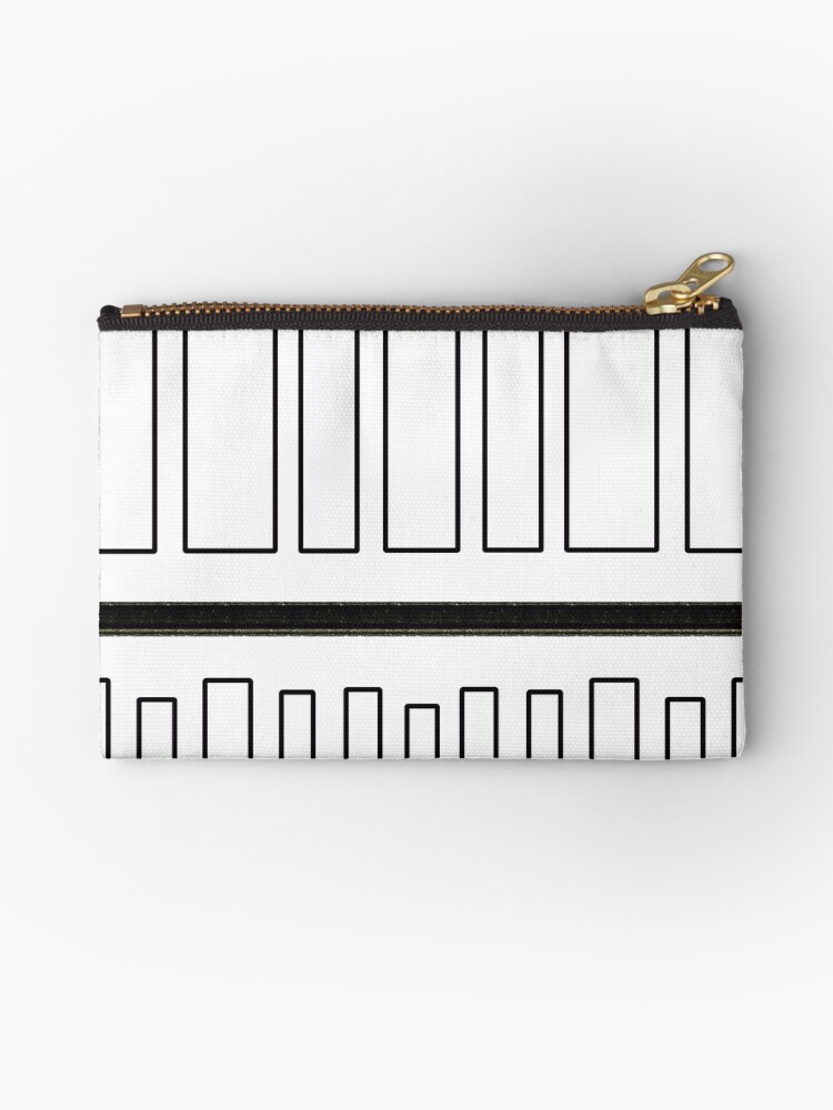 Thumbnail 1 of 4, Zipper Pouch, Urban Minimalist White designed and sold by CarlaBaremb.