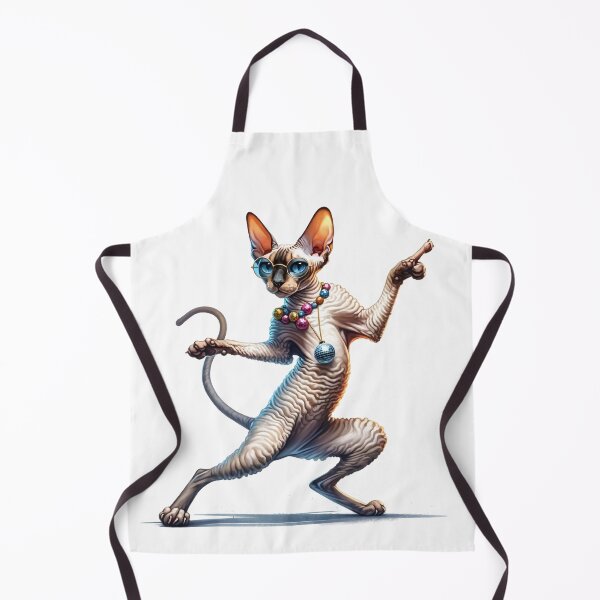 Item preview, Cornish Rex Disco Dancer - Funny Cat designed and sold by vogocom.