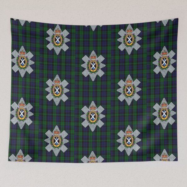 Item preview, Black Watch Tartan Insignia Scottish Scotland Royal Regiment designed and sold by SonnyBoyDesigns.