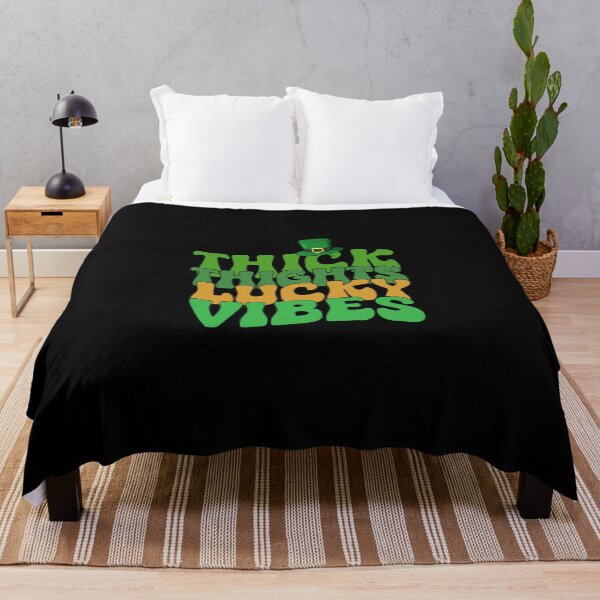 Item preview, Thick Thighs and Lucky Vibes St Patrick's Day designed and sold by ShopSmart213.