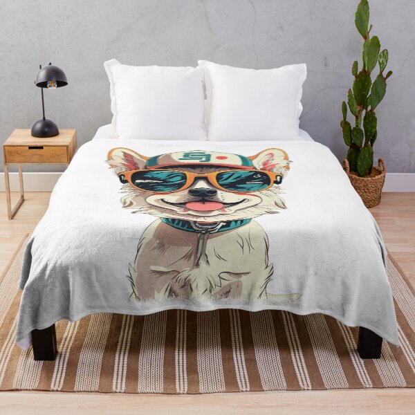 Item preview, A cute dog in a hat and glasses designed and sold by MagelliShop.