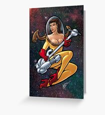 Raygun Guitar 001 Greeting Card