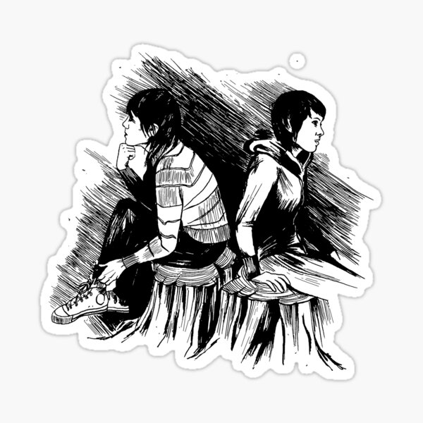 Aperçu de l'œuvre Tegan et Sara Le croquis de l'escroquerie créée et vendue par Ezrienel.