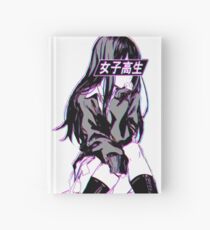 SCHOOLGIRL (Glitch) - Traurige japanische Animeästhetik Notizbuch