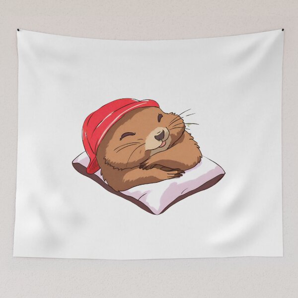 Item preview, sleeping groundhog designed and sold by VanyAshop.