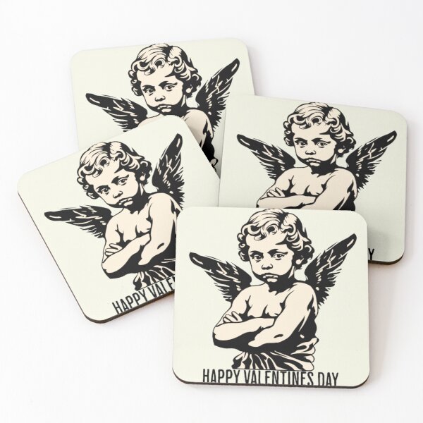 Artikelvorschau, Happy Valentines Day Disappointed Angel entworfen und verkauft von Lil-Bit-Batty.