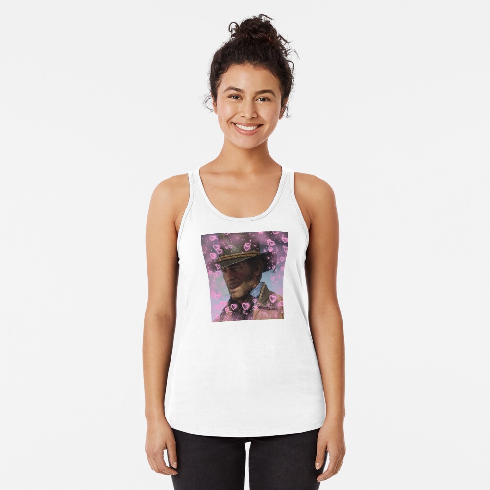 Vista previa del artículo con la obra «Camiseta con espalda nadadora», diseñado y vendido por BreadIsGay.