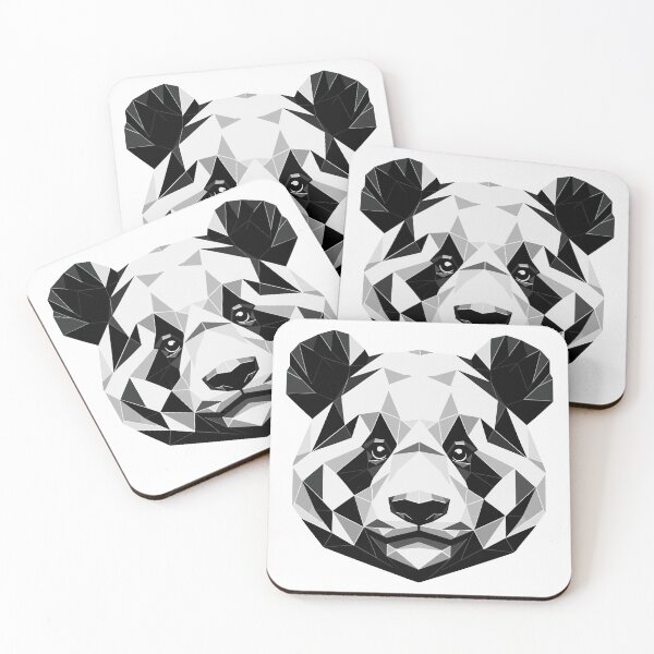 Item preview, Abstract Geometric Panda - Monochromatic Design designed and sold by Amanda-S-Olsen.