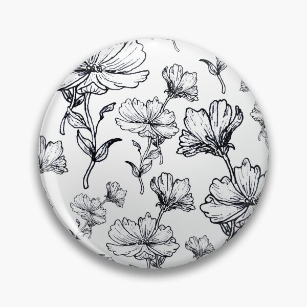 Item preview, Seamless Black ink flower Pattern designed and sold by Aithlin123.
