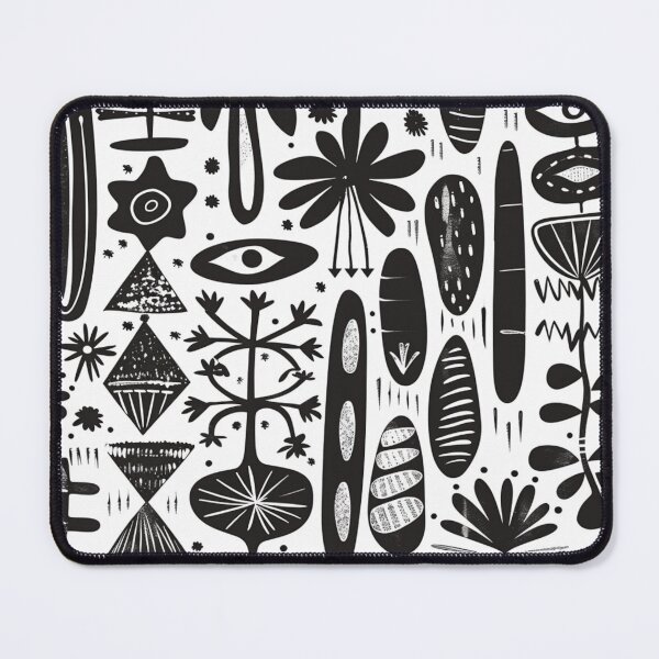 Item preview, African Black and White Tribal Pattern designed and sold by GrinGalore.