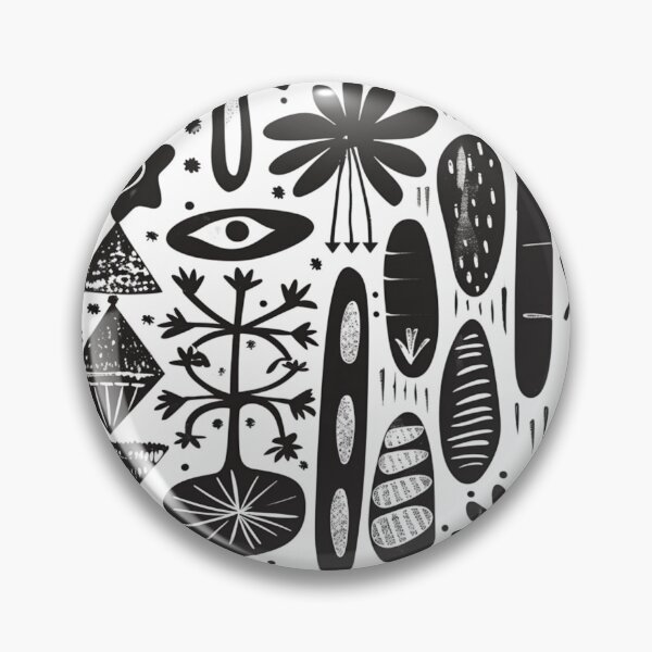 Item preview, African Black and White Tribal Pattern designed and sold by GrinGalore.